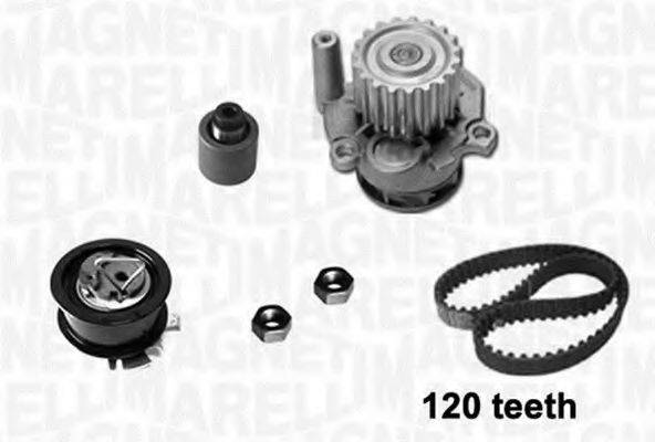 MAGNETI MARELLI 341404790001 Водяний насос + комплект зубчастого ременя