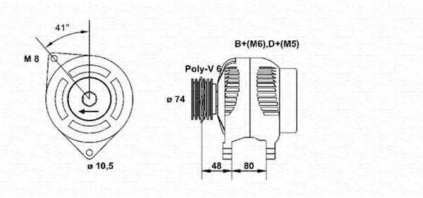 MAGNETI MARELLI 063341705010 Генератор