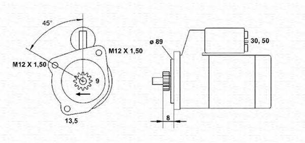 MAGNETI MARELLI 943241016010 Стартер