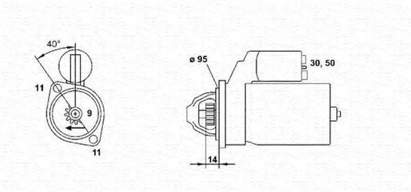 MAGNETI MARELLI 943241031010 Стартер