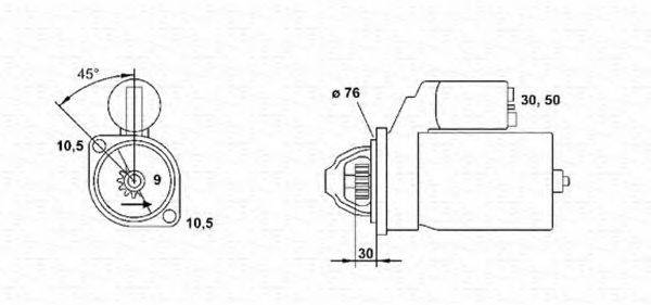 MAGNETI MARELLI 943241036010 Стартер