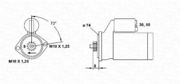 MAGNETI MARELLI 943241049010 Стартер