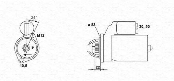 MAGNETI MARELLI 943251438010 Стартер