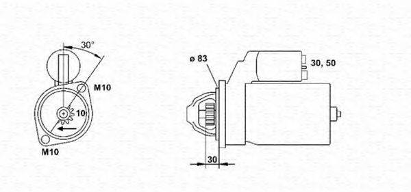 MAGNETI MARELLI 943251449010 Стартер