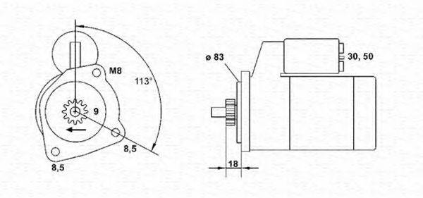 MAGNETI MARELLI 943251652010 Стартер