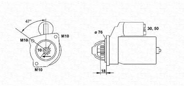 MAGNETI MARELLI 943251656010 Стартер