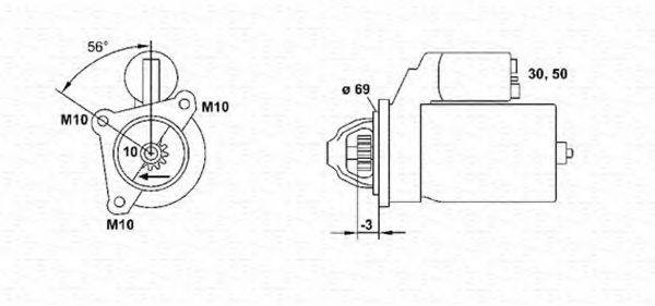 MAGNETI MARELLI 943253101010 Стартер