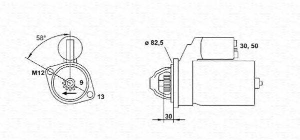 MAGNETI MARELLI 943253150010 Стартер