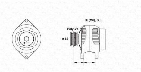 MAGNETI MARELLI 943346016010 Генератор