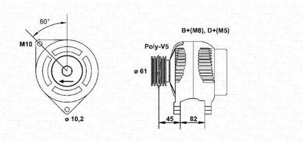 MAGNETI MARELLI 943346037010 Генератор