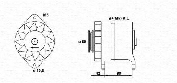 MAGNETI MARELLI 943346059010 Генератор