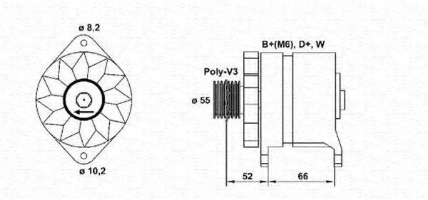 MAGNETI MARELLI 943346108010 Генератор