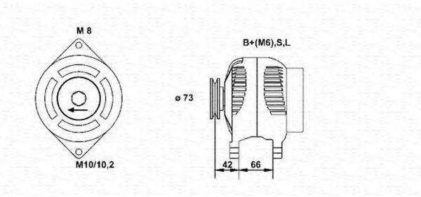 MAGNETI MARELLI 943346133010 Генератор