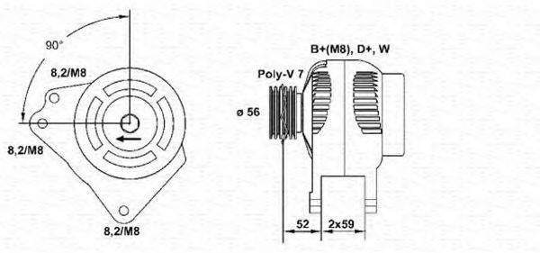 MAGNETI MARELLI 943355011010 Генератор