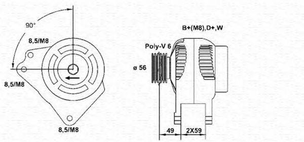 MAGNETI MARELLI 943355035010 Генератор