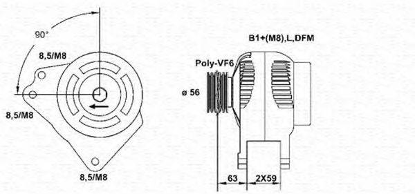 MAGNETI MARELLI 943355059010 Генератор