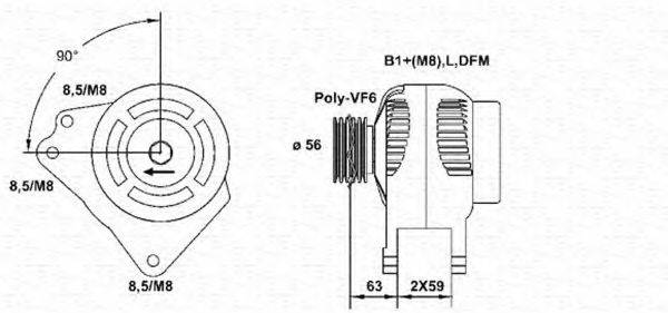 MAGNETI MARELLI 943355060010 Генератор