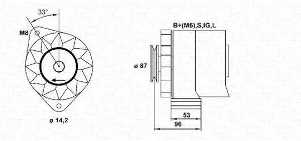 MAGNETI MARELLI 943355127010 Генератор