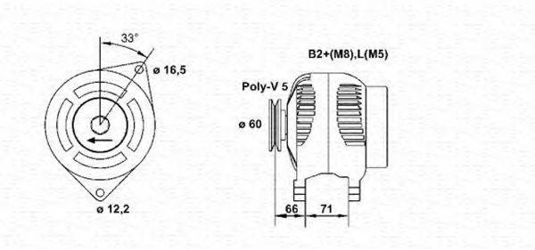 MAGNETI MARELLI 943355147010 Генератор