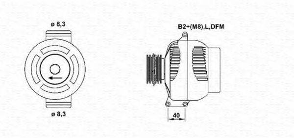 MAGNETI MARELLI 943355164010 Генератор