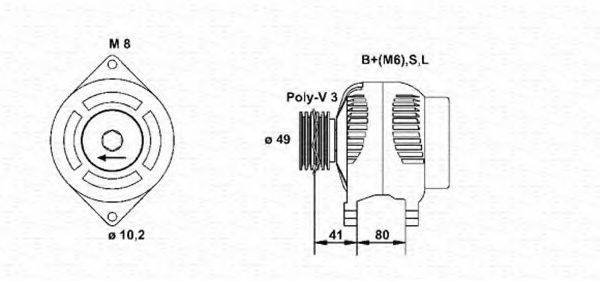 MAGNETI MARELLI 943355167010 Генератор