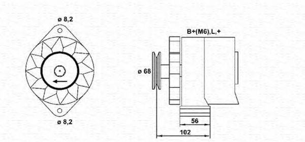 MAGNETI MARELLI 943356157010 Генератор