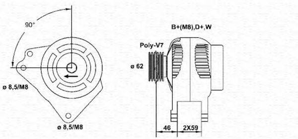 MAGNETI MARELLI 943356331010 Генератор