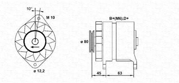 MAGNETI MARELLI 943356380010 Генератор