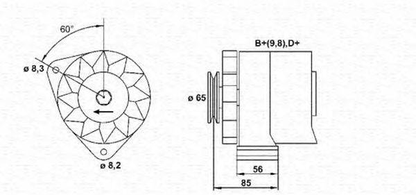 MAGNETI MARELLI 943356447010 Генератор