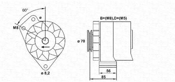 MAGNETI MARELLI 943356604010 Генератор