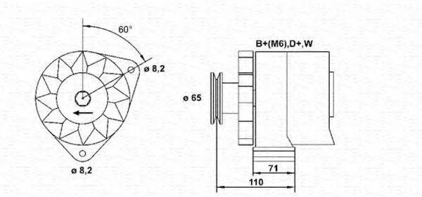 MAGNETI MARELLI 943356692010 Генератор