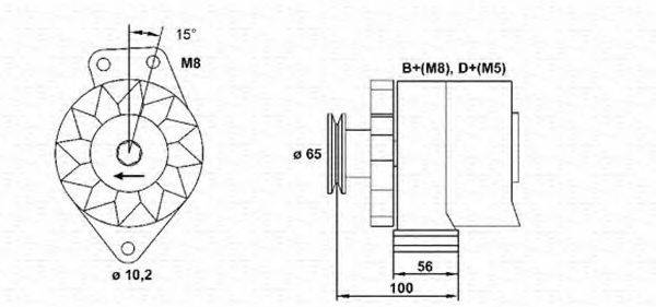 MAGNETI MARELLI 943356817010 Генератор