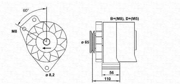 MAGNETI MARELLI 943356818010 Генератор