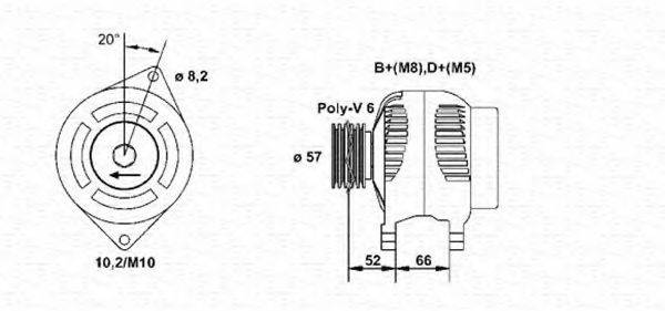 MAGNETI MARELLI 943356944010 Генератор