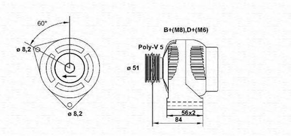 MAGNETI MARELLI 943356957010 Генератор