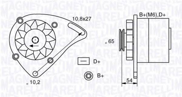 MAGNETI MARELLI 063341454010 Генератор