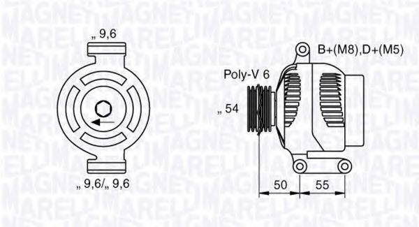 MAGNETI MARELLI 063358062010 Генератор