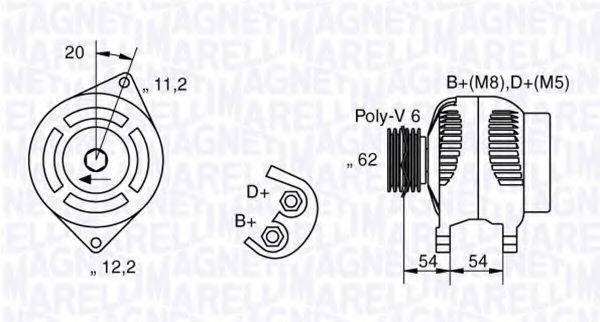 MAGNETI MARELLI 063321803010 Генератор