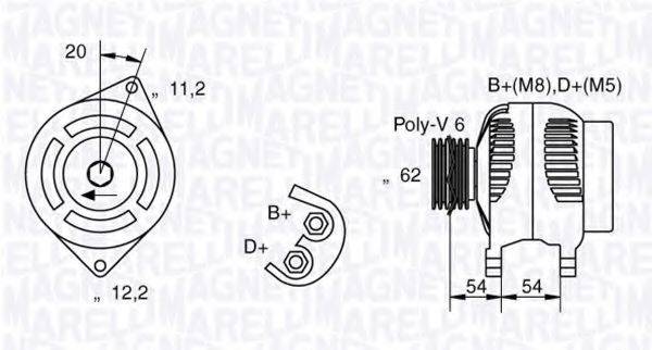 MAGNETI MARELLI 063321859010 Генератор