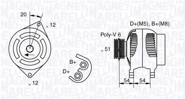 MAGNETI MARELLI 063321839010 Генератор