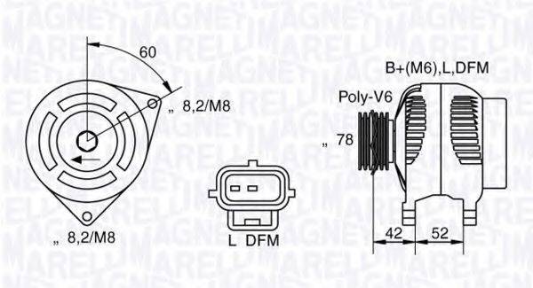 MAGNETI MARELLI 063341711010 Генератор