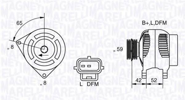 MAGNETI MARELLI 063341758010 Генератор