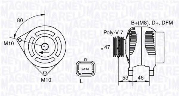 MAGNETI MARELLI 063341734010 Генератор