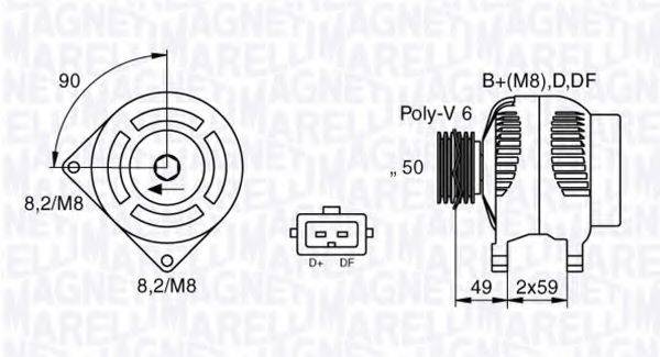 MAGNETI MARELLI 063535150200 Генератор