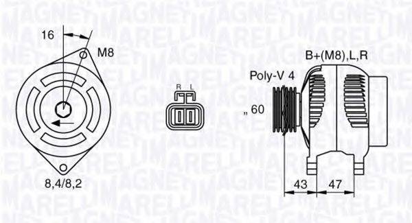 MAGNETI MARELLI 063532613010 Генератор