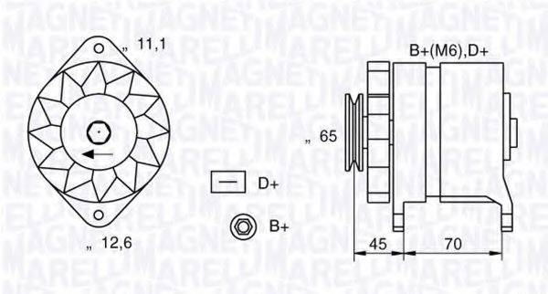 MAGNETI MARELLI 063321152010 Генератор