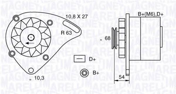 MAGNETI MARELLI 063321165010 Генератор