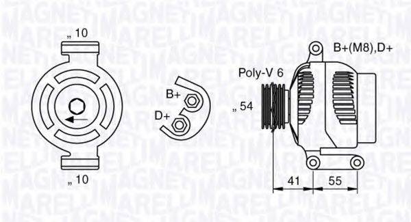 MAGNETI MARELLI 063377028010 Генератор