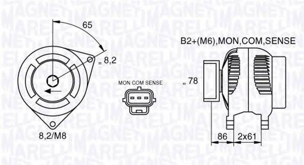 MAGNETI MARELLI 063377412010 Генератор