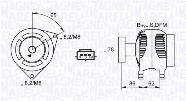 MAGNETI MARELLI 063730011010 Генератор